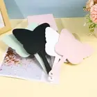 Handheld Butterfly-shaped Makeup Mirror Plastic Portable Makeup Mirror Girls QM