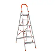 Home Multi-Purpose Ladder Folding Aluminium Non Slip Platform - 6 Steps