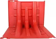 Dam Flood Barrier, Emergency Water Barrier Water Barrier Flood Barrier Residential Flood Protection L Shaped Flood Barrier(Red4pc)