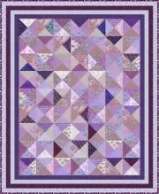LAVENDER LADIES - 67" x 55" - Quilt-Addicts Pre-cut Patchwork Quilt Kit Single`