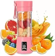 WENPIC GLHDDL-Portable Blender USB Rechargeable - Portable Blender Shakes & Smoothies - 6 Blades, Fruit & Vegetable Juicer - Travel Sports Mini Blend Jet 2 Portable Blender (Upgraded Version, Pink)