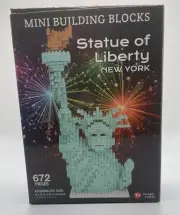 Statue of Liberty Mini Building Blocks 672 Pieces Ages 7+