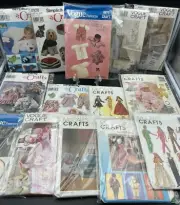 New Selections! Buyers Choice: Craft & Doll Sewing Patterns, New, Uncut, FF