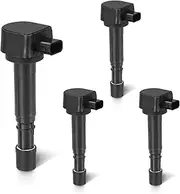 Set of 4 Ignition Coil Pack Compatible with 01-05 Acura MDX, 01-05 Honda Civic, 00-07 Accord, 99-07 Odyssey, 03-08 Pilot, 06-08 Ridgeline Replace UF400 5c1451
