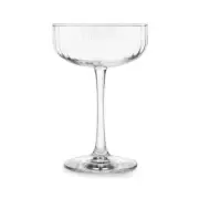 Libbey 7401 8.5oz Linear Footed Coupe Champagne / Cocktail Glass - 1 Doz