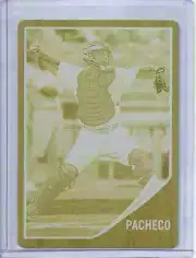2011 Topps Heritage Minors Jordan Pacheco Yellow Printing Plate.Only 1/1 World