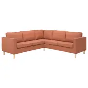 PÄRUP corner sofa, 4-seat, Kelinge rust