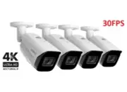 4 New Lorex 4K Bullet Smart IP Security Camera LNB9252B Listen-in Audio 30 FPS