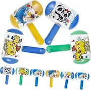 Toddmomy 10Pcs Inflatable Hammer with Sound Bell Fun and Safe Hammers for Random Colors Lightweight and Inflatable Play Hammers for Creative Play