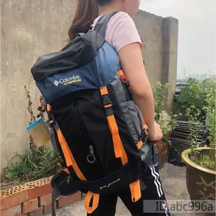 Wish Columbia哥倫比亞雙肩背包 男女通用款戶外登山包 防水大容量旅行背包 附雨罩40L 休閒運動旅行背包 徒