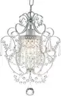 Small Crystal Chandelier, 1 Light Retro Crystal Pendant Chandelier, Mini Pendant