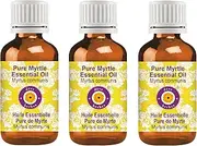 Deve Herbes Pure Myrtle Essential Oil (Myrtus communis) 100% Natural Therapeutic Grade Steam Distilled (Pack of Three) 100ml X 3(10.1oz)