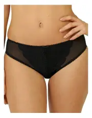 [Sans Complexe] Ariane Classic Lace & Microfiber Brief in Black