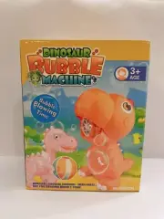 Dinosaur Automatic Bubble Machine w/Cool LED Light Colorful Bubbles Kid Summer