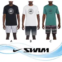 在飛比找momo購物網優惠-【NIKE 耐吉】SWIM 成人男性短袖防曬衣 共四款(男防