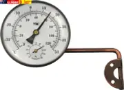 Brass Outdoor Thermometer Hygrometer with Stylish Dial Design - Garden Thermomet