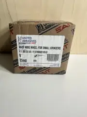 United Abrasives 03440 4x5/8-11 Carbon Steel Wire Wheel Pipeline Brush KNOT 6 pk