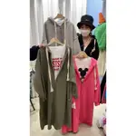 （轉賣）韓國連線SHINE欣-長版刷毛洋裝連帽外套（綠色）