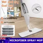 Microfiber Spray Mop Flat Mop Cleaner Household Floor Kitchen Bath Broom Sweeper