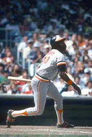 First Baseman Eddie Murray Of The Baltimore Orioles 1980 Baseball Photo