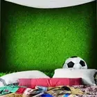 Green Grass Football 3D Wall Hang Cloth Tapestry Fabric Decorations Decor