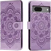 [shingtomua] for Google Pixel 7 Case Wallet with Card Holder Kickstand Magnetic Soft Leather Flip Fold Case for Google Pixel 7 Cover (Purple)