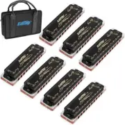 Easttop Harmonica Sets 7 Keys 10Hole 20Tone Harmonica Lot Party Gift US Stock