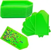 20PCS Green Plastic Diamond Painting Trays,3.5inches x 1.9inches Bead Sorting Trays Organizer, Diamond Painting Tool Accessories for DIY Art Craft (Green 20PCS)
