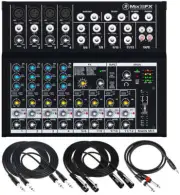 Mackie Mix12FX 12-channel Compact Mixer with 1/4", XLR, 3.5mm cable