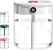 Dreamzy Humidifier, Dreamzy Humidifiers For Bedroom, Automatic Mode Humidity Sensor, 2L Cool Mist Desktop Humidifier For Bedroom, Desktop Air Humidifier (White)