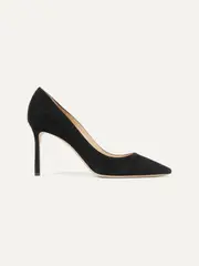 [Jimmy Choo] Jimmy Choo - Romy 85 Suede Pumps - Black - IT34 IT 34 Black