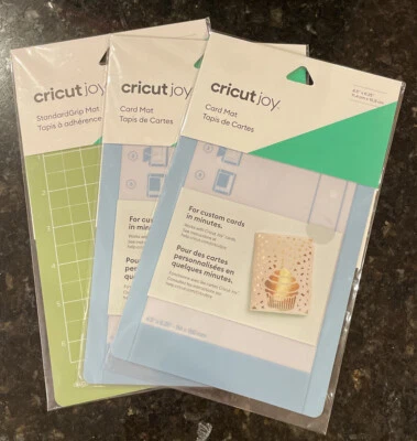 CricutJoy Bundle One Standard Grip Mat & Two Card Mats 4.5 x 6.5"