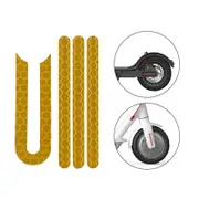 Scooter Mudguard Reflective Stickers For Xiaomi Mijia M365 / M365 Pro Yellow