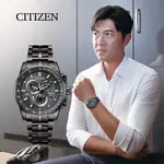 CITIZEN 星辰 光動能 CB5887-55H 五局電波代言人廣告款三眼計時男錶-42.5MM