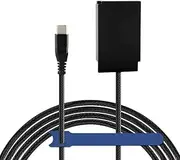 EP-5C DC Coupler Type-C Braid Cable to EN-EL20 Dummy Battery for Nikon 1 J1 1J2 1 J3 1 S1 1 V3 1 AW1 COOLPIX A P950