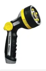 Melnor R551 RelaxGrip Ultralight Thumb-Control 5-Pattern Nozzle, Black/Yellow