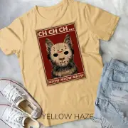 Ch Ch Ch Meow Meow Scary Halloween Cat Horror Slasher Movie Unisex T-shirt