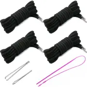 4 Pcs 53'' Drawstring Cords Replacement Drawstrings in 10 Colors facor,with 3...