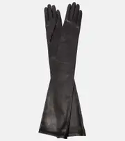 [The Row] The Row Simon leather gloves XS black