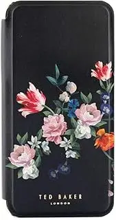 Ted Baker SSABINA Mirror Folio Case for iPhone XR - Sandalwood/Black Silver