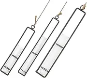 BESPORTBLE 3pcs Wall Hanging Hydroponic Plant Holder Multi Purpose Glass Tube Vase for Home Decoration for Propagations Cuttings Stylish Wall with Lanyard Design