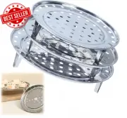 3 Pack round Stainless Steel Steamer Rack, Steamer Rack, Stewing Pot Steaming, T