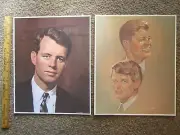 VINTAGE Robert F. Kennedy portraits prints RFK and JFK too