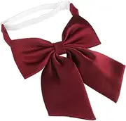 [ROMISBABA] Men Bowtie Wine Color Pre-tied Bow Tie Elegant for Men Business Formal Bow Tie Set