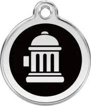 Fire Hydrant | Enamel ID Tag \ FREE Shipping & Engraving
