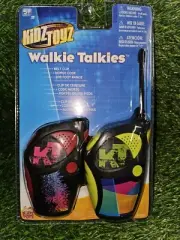 KIDS TOYZ Walkie Talkie 200' Range With Belt Clip & Morse Code Colorful