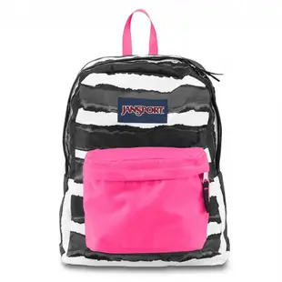 Jansport 25L 簡單休閒後背包 黑白斑紋(JS43501-BKWTLINE)