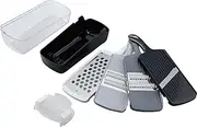 Shimomura Co., Ltd. Kosho 40441 Slicer Set, 4 Types of Sharp, Made in Japan, Double-Edged for Time-Saving Cooking, Compact Storage, Slicing, Julienne, Shredded and Grated, Vegetable Cutter,