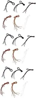 [LIFKOME] 3sets Shoe Lace Cord Round Waxed Shoelaces Thin Shoelace for Dress Shoes Accessories White Black Yellow Brown Red Brown Dark Brown Dark Grey 100cm 12pairs*3