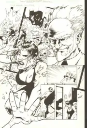 TOMB RAIDER TAKEOVER, PAGE 6 - ORIGINAL COMIC ART BY S. BENEFIEL/J. RODRIGUEZ